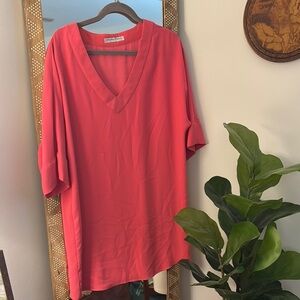 Trina Turk Pink V-Neck dress